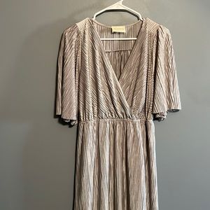 Silver long flowy dress
